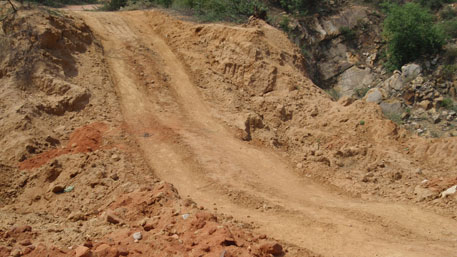 There is no check even today on illegal mining in the hill range; heavy vehicles ply stealthily on mining routes There is no check even today on illegal mining in the hill range; heavy vehicles ply stealthily on mining routes