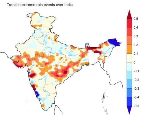 Three-fold increase in extreme rain events over central India: study Three-fold increase in extreme rain events over central India: study