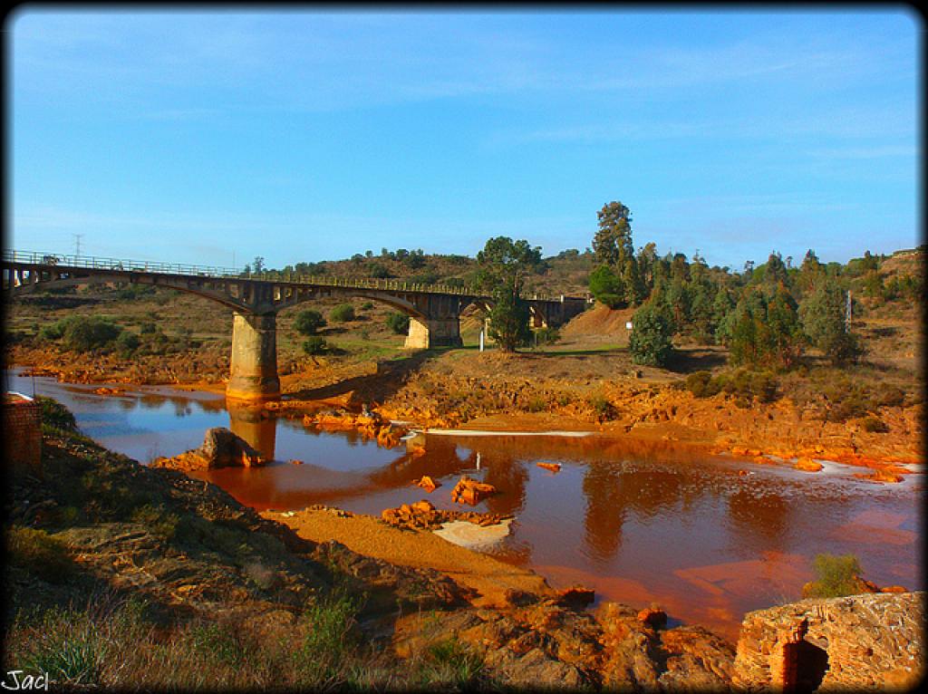 River flowing through the most polluted Russian city turns red
