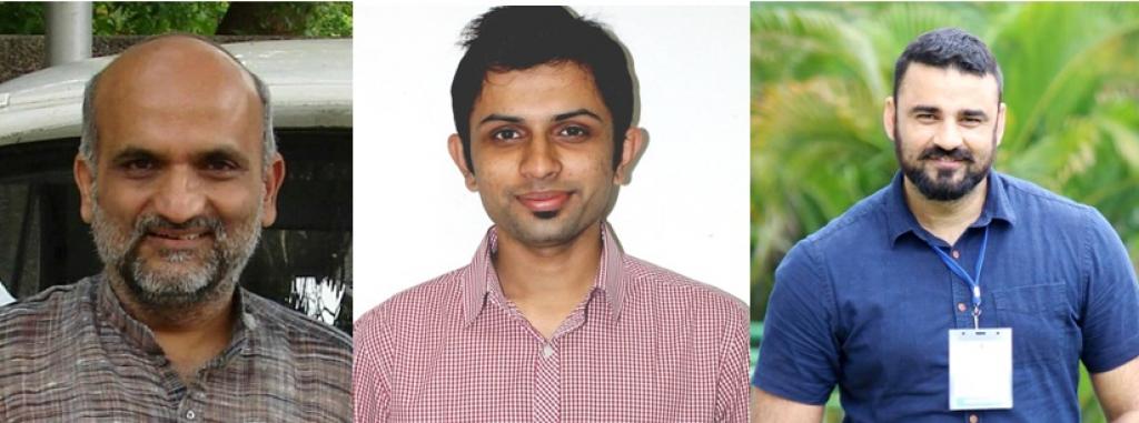 Dr. Yogesh Shouche (Left), Kunal Jani (Centre) and Dr. Avinash Sharma (Right). Credit: India Science Wire Dr. Yogesh Shouche (Left), Kunal Jani (Centre) and Dr. Avinash Sharma (Right). Credit: India Science Wire