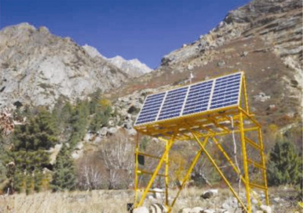 Black carbon monitoring station at Chirbasa near Gangotri Glacier in Uttarakhand. 
Credit: India Science Wire