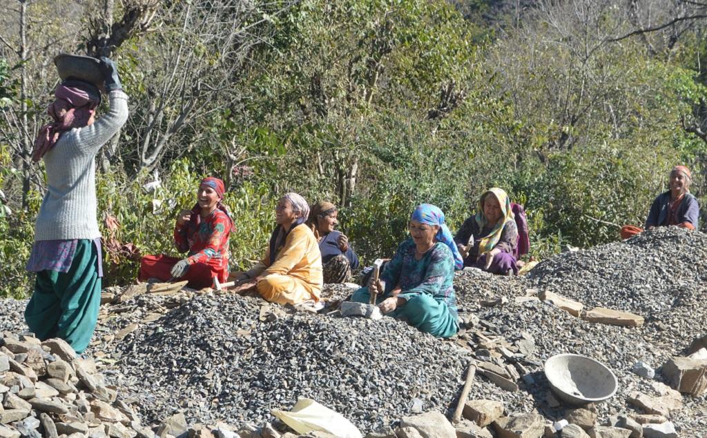 हिमाचल प्रदेश में मनरेगा के तहत काम करती स्थानीय महिलाएं। फोटो: रोहित पराशर हिमाचल प्रदेश में मनरेगा के तहत काम करती स्थानीय महिलाएं। फोटो: रोहित पराशर