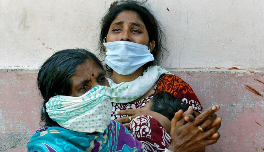 Women outside a mortuary to receive the body of a relative who died after the gas leak at the LG Polymers plant in Visakhapatnam on May 8; Photo: Reuters Women outside a mortuary to receive the body of a relative who died after the gas leak at the LG Polymers plant in Visakhapatnam on May 8; Photo: Reuters