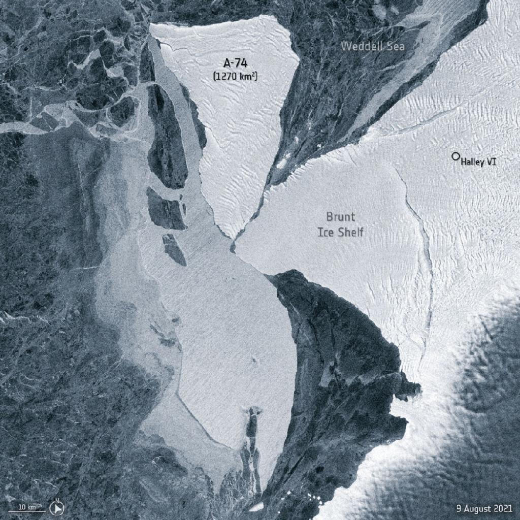 Close shave Giant iceberg grazes Antarctica’s Brunt Ice Shelf