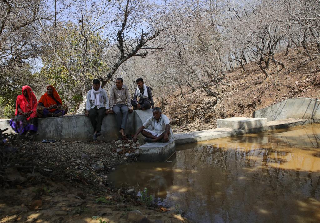 अमरतिया गांव की सरजू बाई (बाएं से दूसरी) ने जल संकट का पूरी तरह खात्मा कर दिया है। फोटो : विकास चौधरी अमरतिया गांव की सरजू बाई (बाएं से दूसरी) ने जल संकट का पूरी तरह खात्मा कर दिया है। फोटो : विकास चौधरी