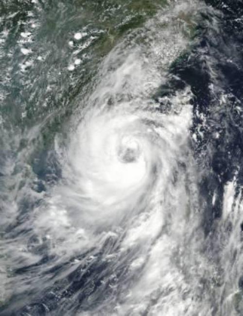 NASA-NOAA's Suomi NPP satellite captured this visible light image of Typhoon Nida approaching China
Credits: NASA/NOAA