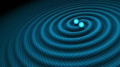 The discovery of gravitational waves was the end of a century-long quest to prove Einstein’s final prediction that these gravitational waves are real. Here is an artist's impression of gravitational waves generated by binary neutron stars
Credit: R. Hurt/Caltech-JPL