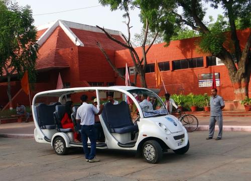 Electric vehicles in public transport system