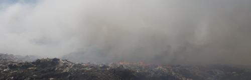 Jaipur landfill burns for weeks amid lockdown
